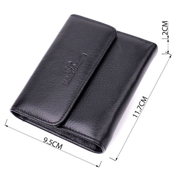 Жіночий гаманець з монетницею з натуральної шкіри ST Leather 19494 Чорний 19494 фото