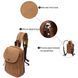 Практичный рюкзак для мужчин из плотного текстиля Vintage 22183 Коричневый 22183 фото 4