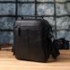 Деловая мужская сумка с ручкой для переноса в руке из натуральной кожи Vintage 23034 Черный 23034 фото 11