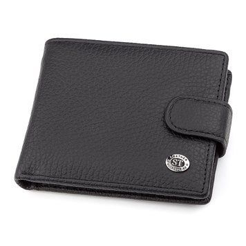 Чоловічий гаманець ST Leather 18316 (ST114) шкіряний Чорний 18316 фото