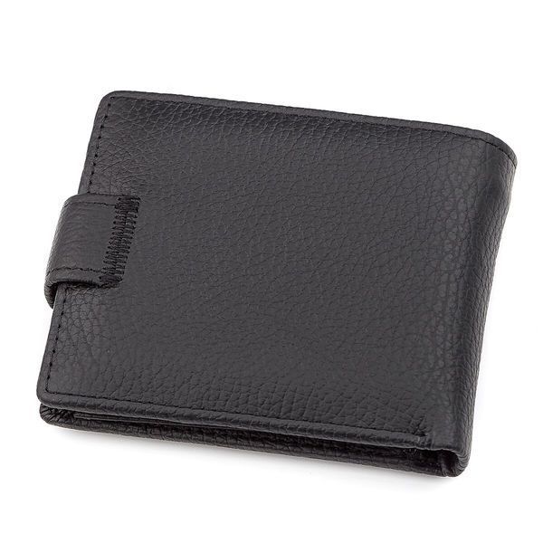 Чоловічий гаманець ST Leather 18316 (ST114) шкіряний Чорний 18316 фото