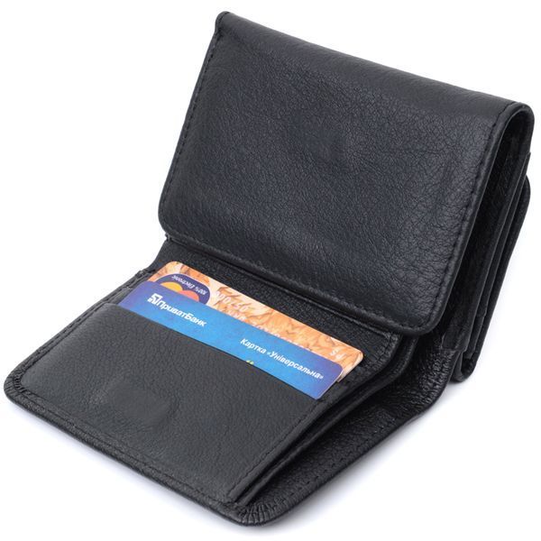 Кошелек для женщин горизонтального формату из натуральной кожи ST Leather 22722 Черный 22722 фото