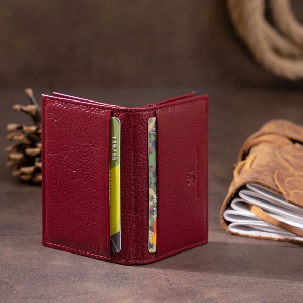 Візитниця-книжка ST Leather 19218 Бордова 19218 фото