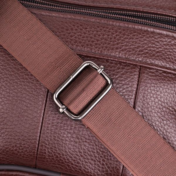 Удобная мужская сумка из натуральной кожи 22858 Vintage Коричневый 22858 фото