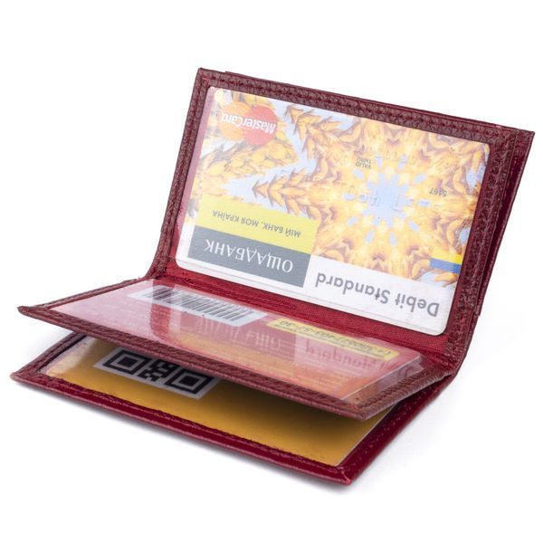 Візитниця-книжка ST Leather 19218 Бордова 19218 фото