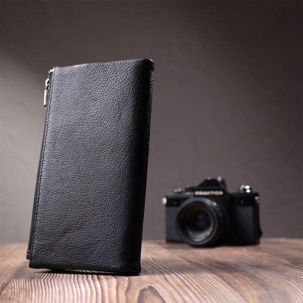 Жіноче портмоне з блоком для карт з натуральної шкіри ST Leather 22698 Чорний 22698 фото