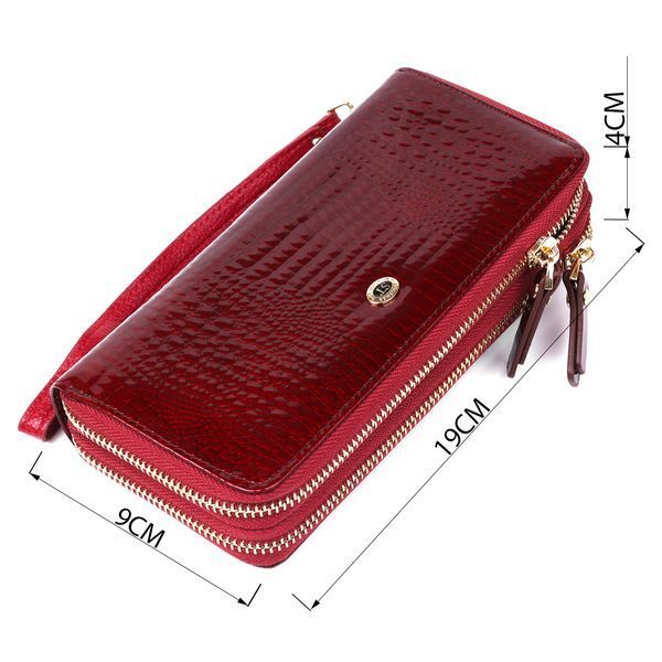 Женский клатч с двумя отделениями ST Leather 18907 Бордовый 18907 фото