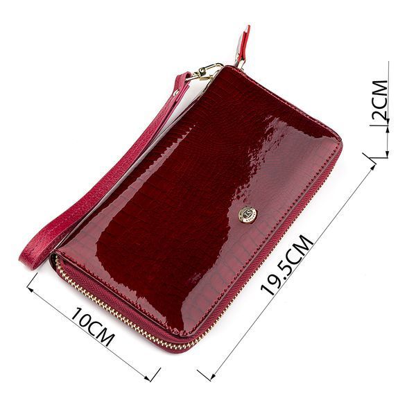 Гаманець жіночий ST Leather 18400 (S4001A) шкіряний Бордовий 18400 фото