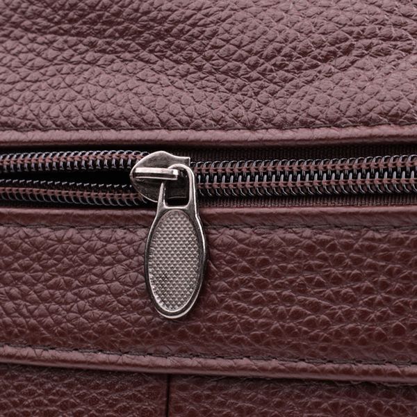 Удобная мужская сумка из натуральной кожи 22858 Vintage Коричневый 22858 фото