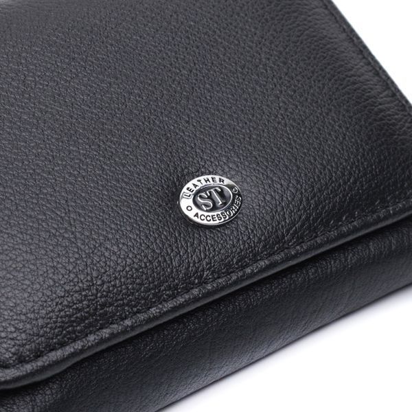 Кошелек для женщин горизонтального формату из натуральной кожи ST Leather 22722 Черный 22722 фото