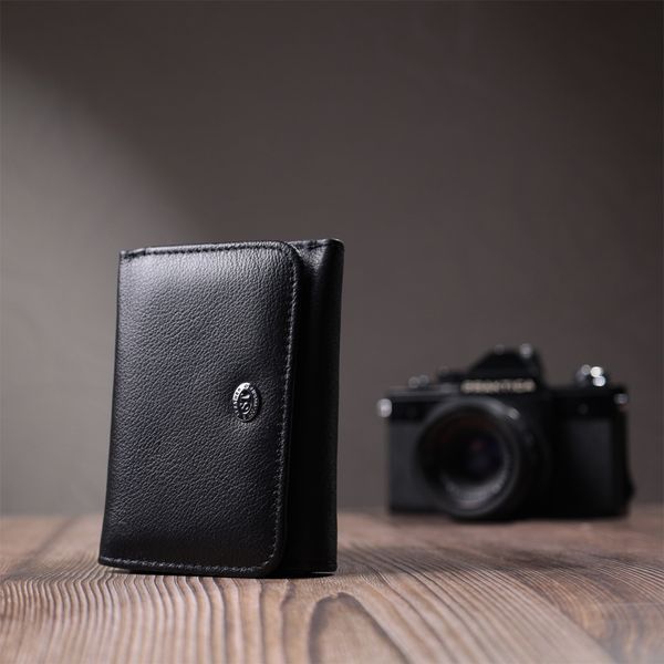 Кошелек для женщин горизонтального формату из натуральной кожи ST Leather 22722 Черный 22722 фото