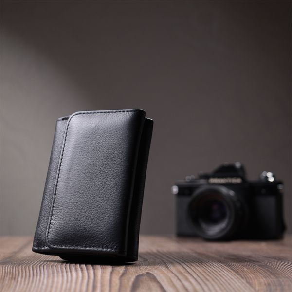 Кошелек для женщин горизонтального формату из натуральной кожи ST Leather 22722 Черный 22722 фото