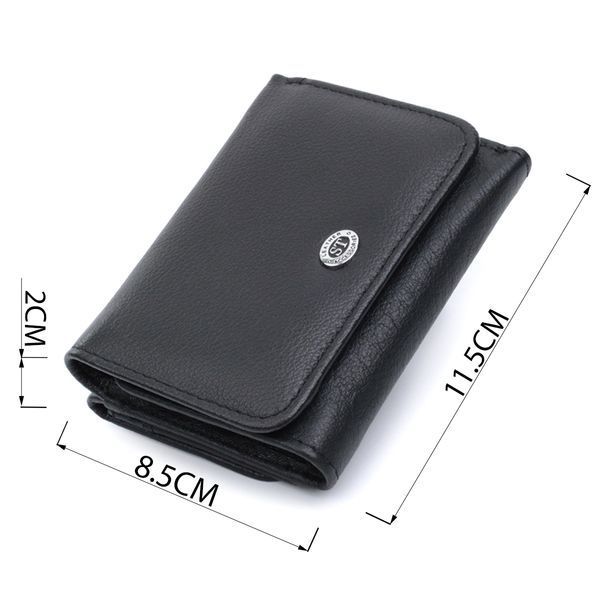 Кошелек для женщин горизонтального формату из натуральной кожи ST Leather 22722 Черный 22722 фото