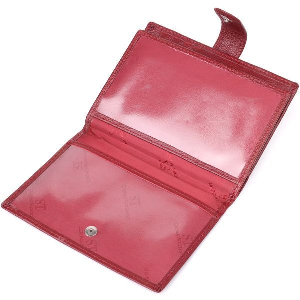Стильна обкладинка на документи для жінок з натуральної шкіри ST Leather 23117 Бордовий 23117 фото