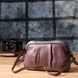 Женская кожаная сумка с эффектной драпировкой Vintage 22898 Пурпурный 22898 фото 10