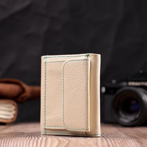 Стильный небольшой кошелек для модниц из натуральной кожи ST Leather 19506 Белый 19506 фото