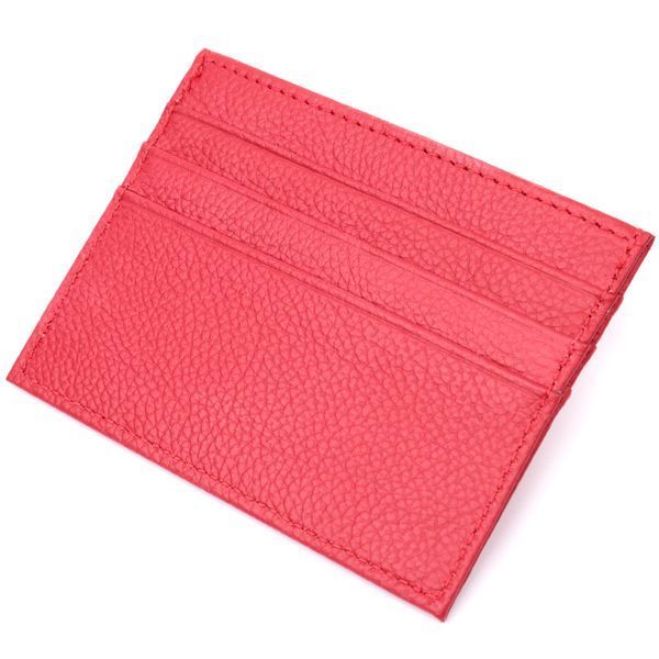 Яркий кард-кейс из натуральной кожи ST Leather 22445 Красный 22445 фото