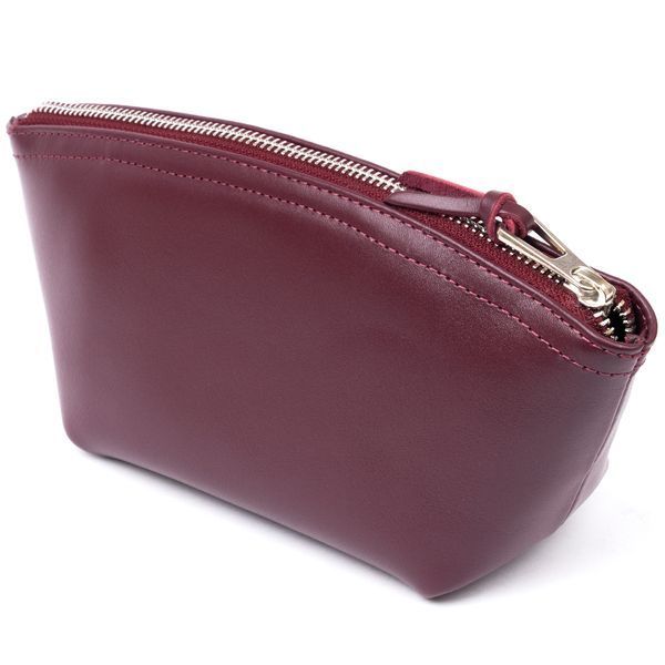 Жіноча косметичка зі шкіри Amelin GRANDE PELLE 11300 Сливова 11300 фото