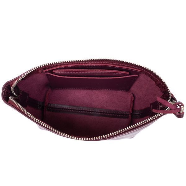 Жіноча косметичка зі шкіри Amelin GRANDE PELLE 11300 Сливова 11300 фото