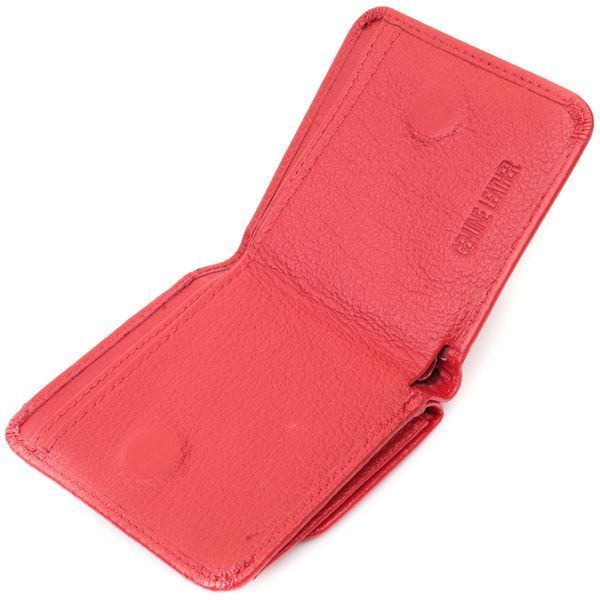 Женский компактный кошелек с карманом для монет из натуральной кожи ST Leather 22689 Красный 22689 фото