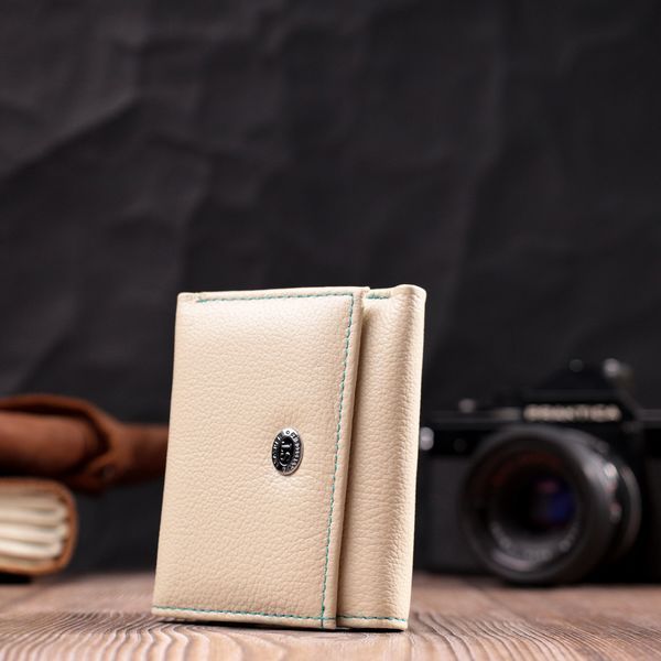 Стильный небольшой кошелек для модниц из натуральной кожи ST Leather 19506 Белый 19506 фото