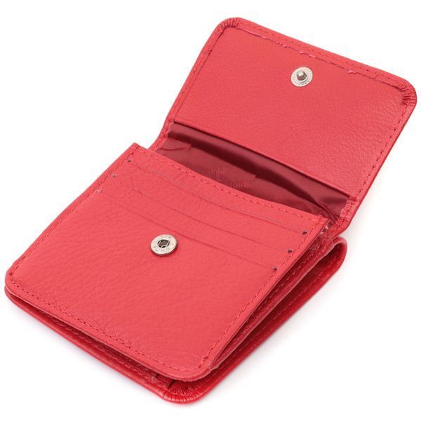Женский компактный кошелек с карманом для монет из натуральной кожи ST Leather 22689 Красный 22689 фото