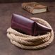 Жіноча косметичка зі шкіри Amelin GRANDE PELLE 11300 Сливова 11300 фото 9