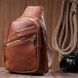 Практичная женская сумка с одной лямкой через плечо из экокожи Vintage 22758 Рыжий 22758 фото 9