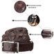 Ремень мужской CROCODILE LEATHER 18178 из натуральной кожи крокодила Коричневый 18178 фото 5