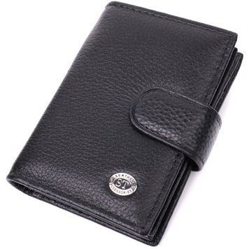 Надежная визитница из натуральной кожи ST Leather 22469 Черный 22469 фото