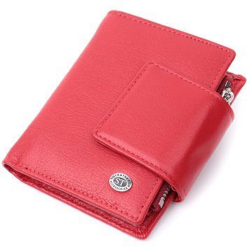 Жіночий гаманець вертикального формату із натуральної шкіри ST Leather 22704 Червоний 22704 фото