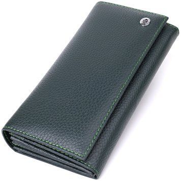 Модный кошелек для женщин из натуральной кожи ST Leather 23099 Зеленый 23099 фото