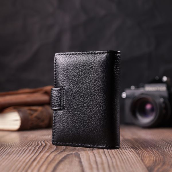 Надежная визитница из натуральной кожи ST Leather 22469 Черный 22469 фото