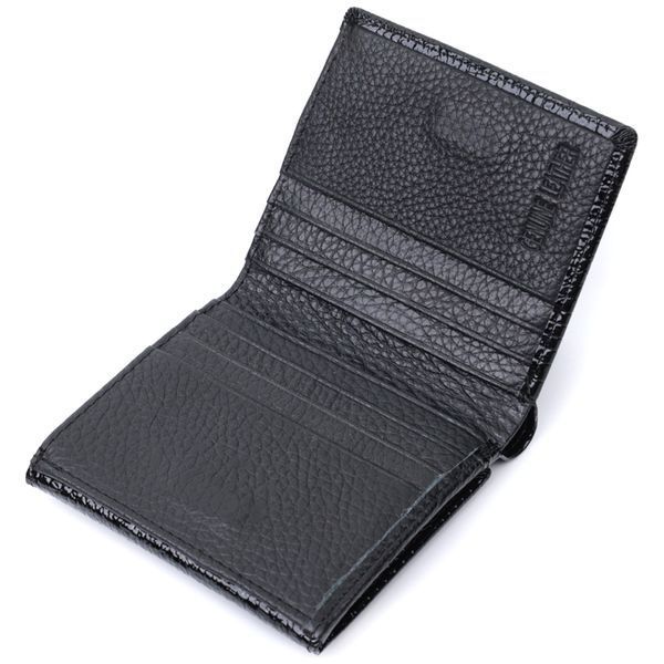 Компактний жіночий гаманець з натуральної лакованої шкіри ST Leather 22688 Чорний 22688 фото