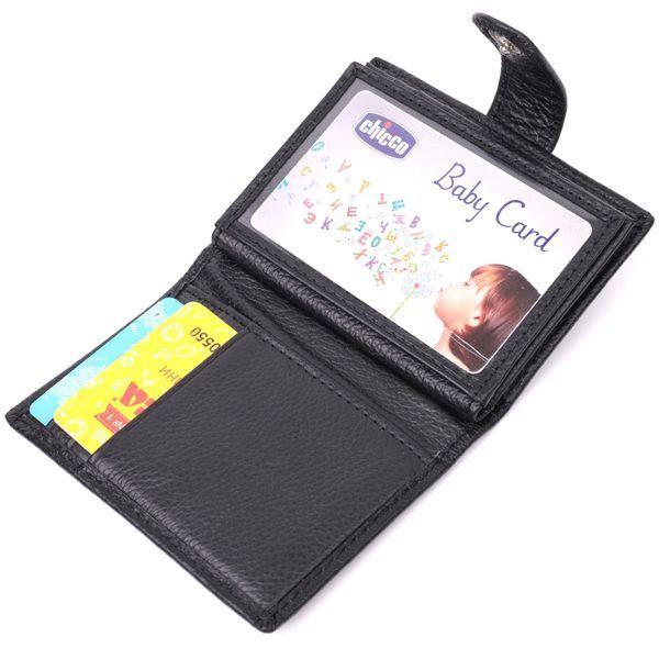 Надежная визитница из натуральной кожи ST Leather 22469 Черный 22469 фото