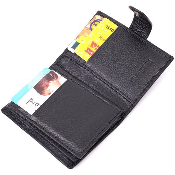 Надежная визитница из натуральной кожи ST Leather 22469 Черный 22469 фото