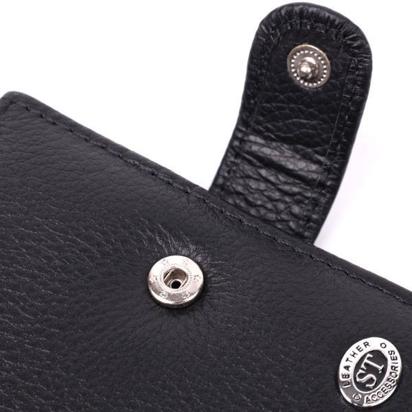 Надежная визитница из натуральной кожи ST Leather 22469 Черный 22469 фото