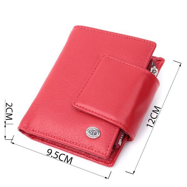 Жіночий гаманець вертикального формату із натуральної шкіри ST Leather 22704 Червоний 22704 фото