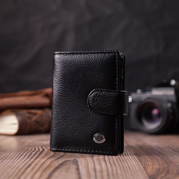 Надежная визитница из натуральной кожи ST Leather 22469 Черный 22469 фото