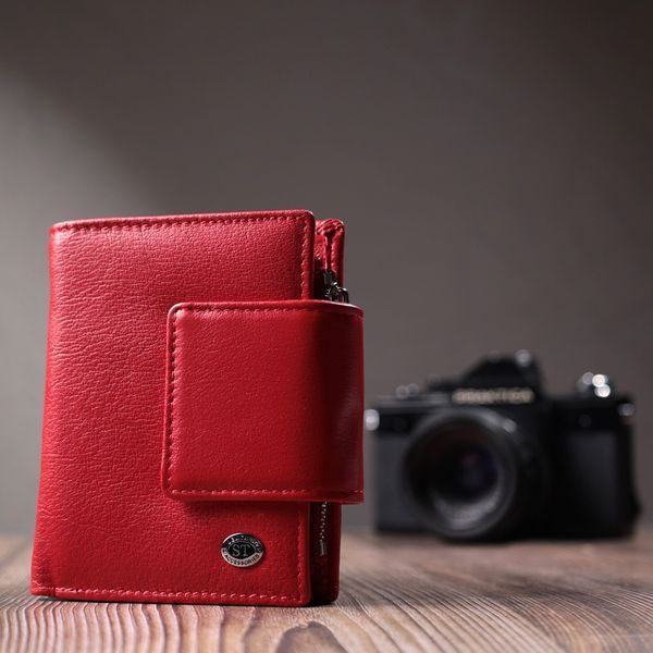 Жіночий гаманець вертикального формату із натуральної шкіри ST Leather 22704 Червоний 22704 фото