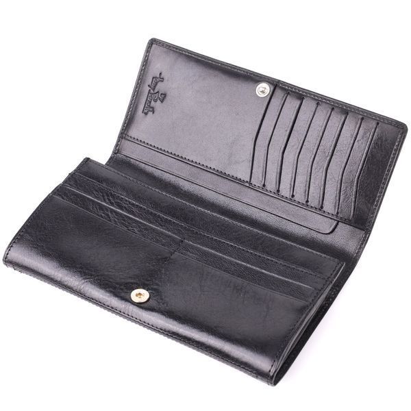 Женский вместительный кошелек из натуральной кожи Tony Perotti 20905_1 (3630 nero) Черный 20905_1 фото