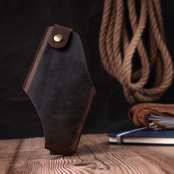Оригинальный чехол для телефона из натуральной винтажной кожи Vintage sale_15058 Коричневый sale_15058 фото