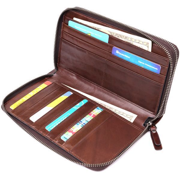 Мужской клатч из натуральной кожи Vintage 23064 Коричневый 23064 фото
