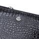 Стильный фактурный клатч на два отделения из лакированной натуральной кожи ST Leather 22693 Черный 22693 фото 5