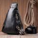 Интересная женская сумка с одной лямкой через плечо из экокожи Vintage 22759 Черный 22759 фото 10