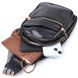 Интересная женская сумка с одной лямкой через плечо из экокожи Vintage 22759 Черный 22759 фото 8