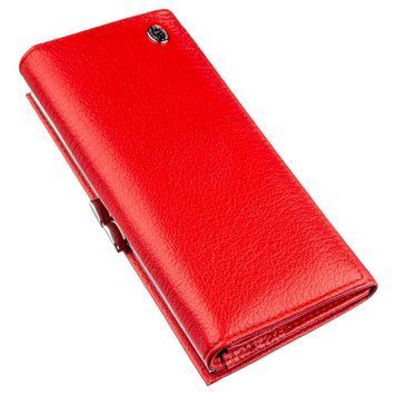 Жіночий гаманець з монетницьою на клямці ST Leather 18957 Червоний 18957 фото