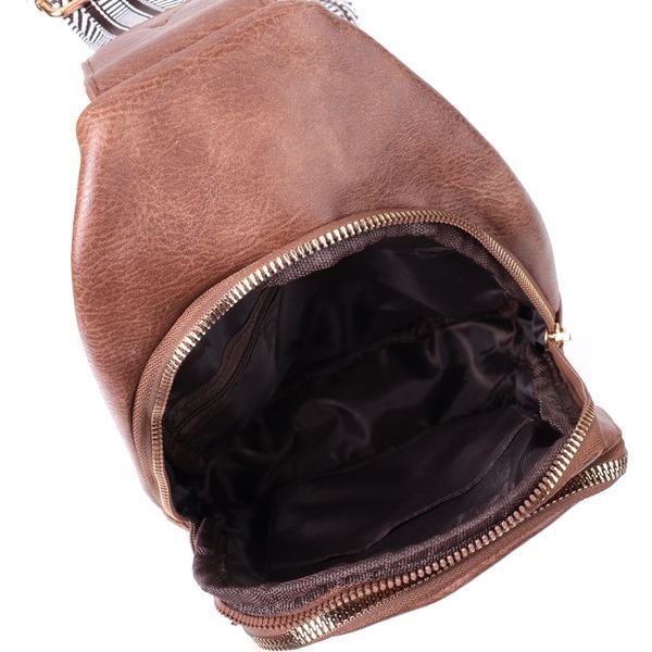 Модна жіноча сумка з однією лямкою через плече з екошкіри Vintage 22760 Коричневий 22760 фото