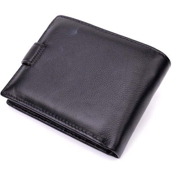 Горизонтальний чоловічий гаманець із натуральної шкіри ST Leather 22443 Чорний 22443 фото