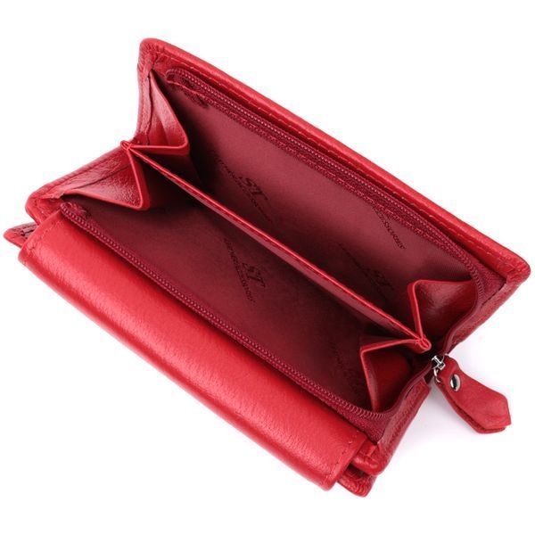 Ідеальний гаманець з монетницею із натуральної шкіри ST Leather 22739 Червоний 22739 фото